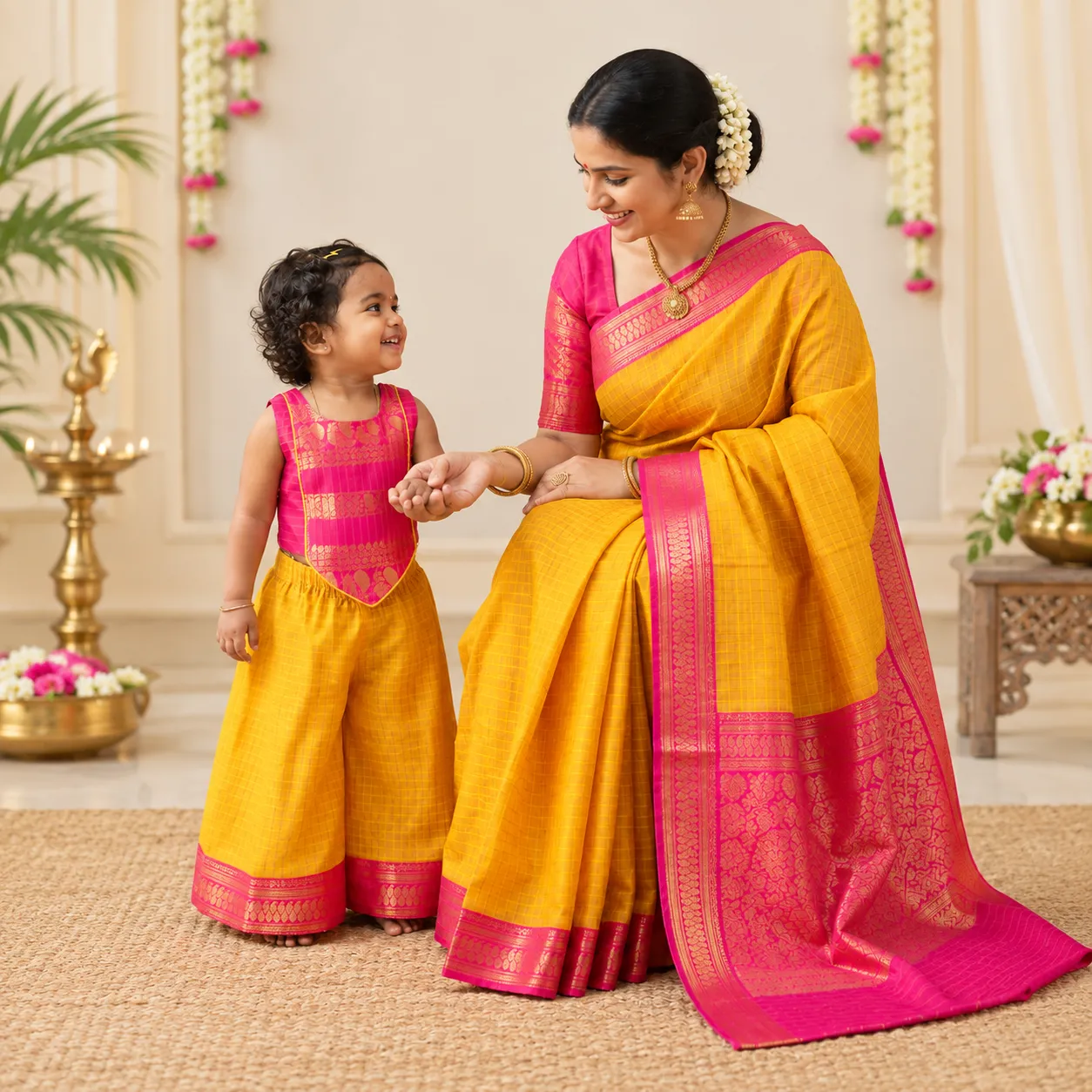 Mother And Daughter Combo – Nila Menmai